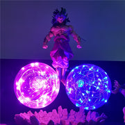 Figurine + Lampe 3D Goku & Vegeta VS Broly, L'un des combats les plus époustouflant de la saga Dragon Ball Z fut le celui qui opposa Goku et Vegeta à Broly. Animé par la vengeance, Broly vint sur Terre en compagnie de Freezer. Goku et Vegeta tentent tant bien que mal de l'arrêter. | Boutique Mana-Zone.fr