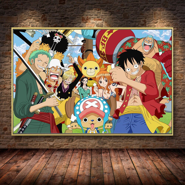 Une peinture sur toile sans cadre One Piece pour embellir votre maison 